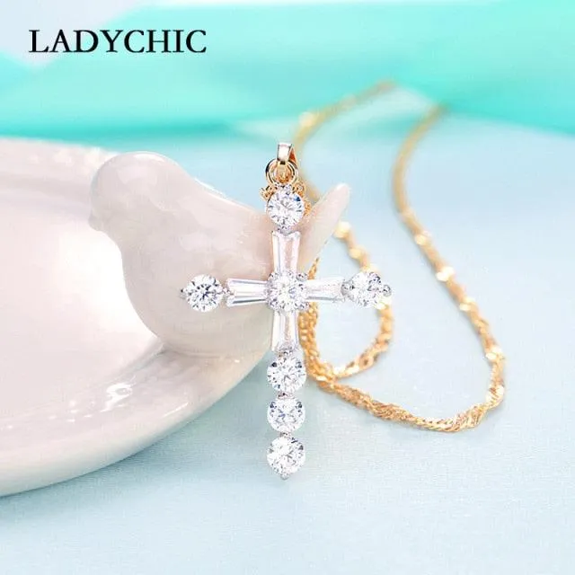 Cross Crystal Necklace