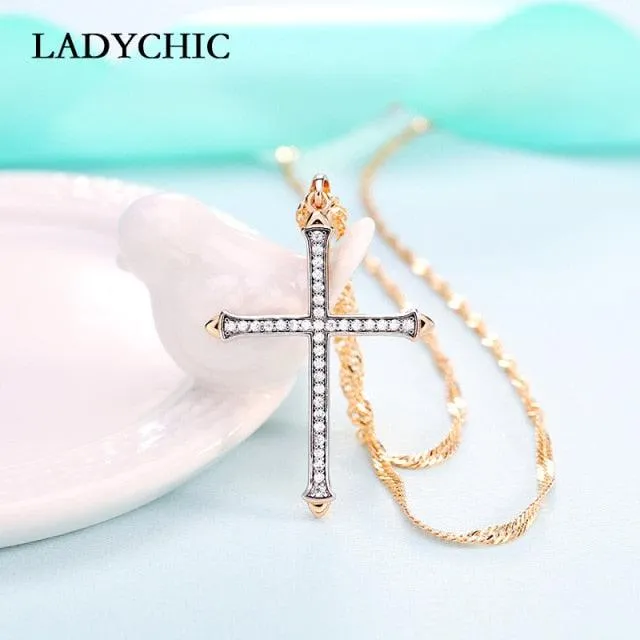 Cross Crystal Necklace