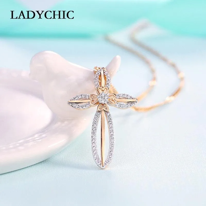Cross Crystal Necklace