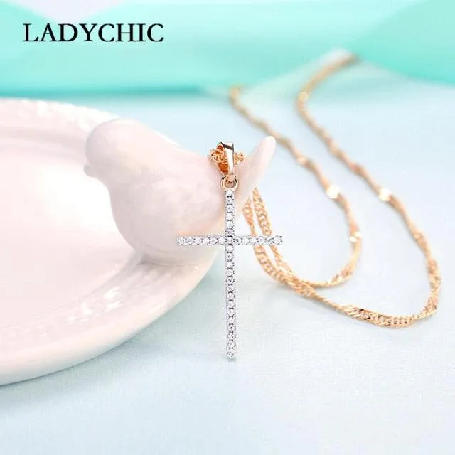 Cross Crystal Necklace