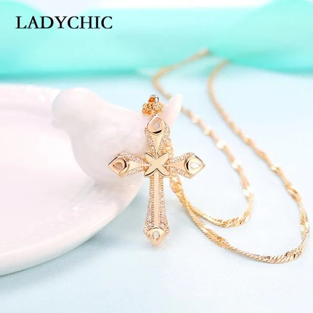 Cross Crystal Necklace