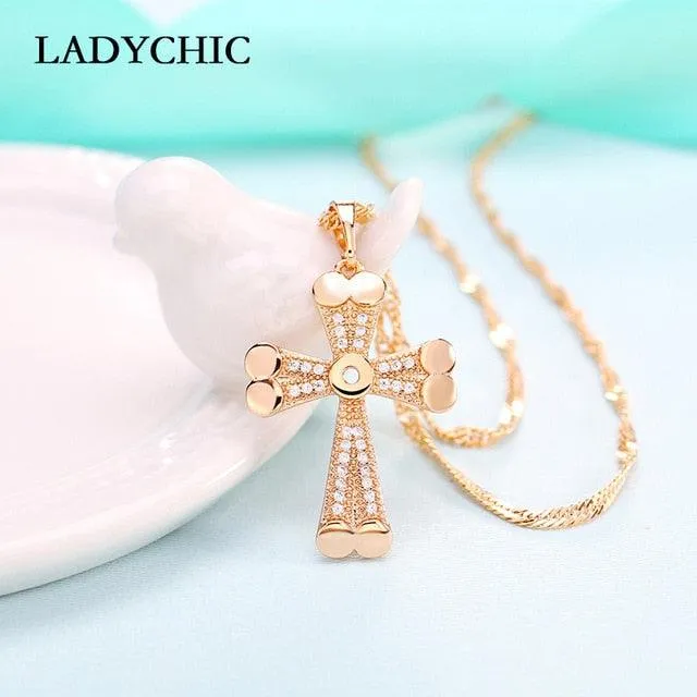 Cross Crystal Necklace