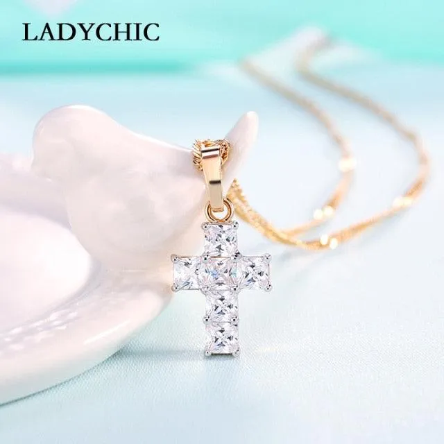 Cross Crystal Necklace