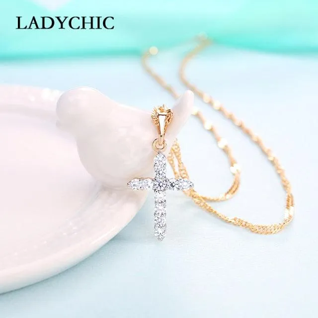 Cross Crystal Necklace