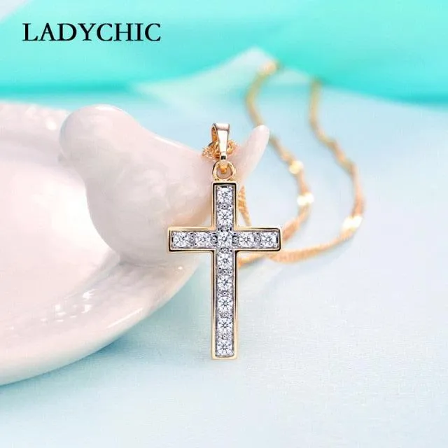 Cross Crystal Necklace
