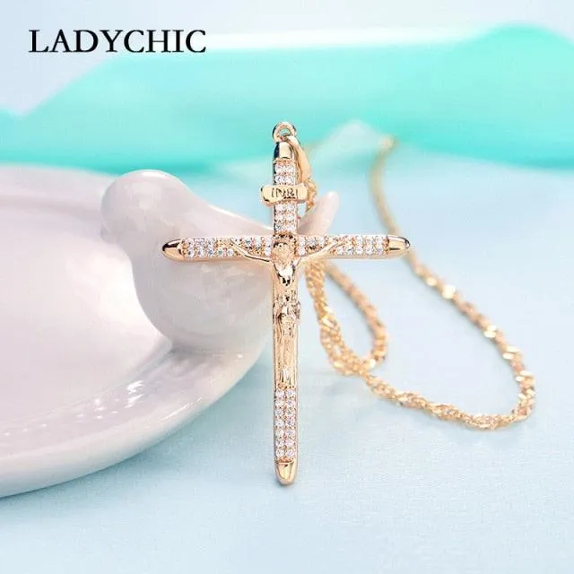 Cross Crystal Necklace