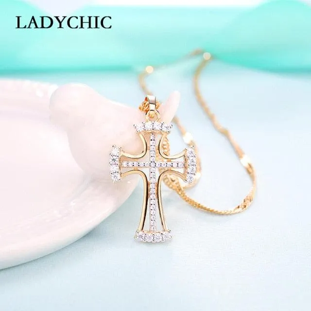 Cross Crystal Necklace