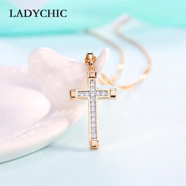 Cross Crystal Necklace
