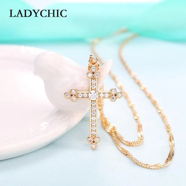 Cross Crystal Necklace