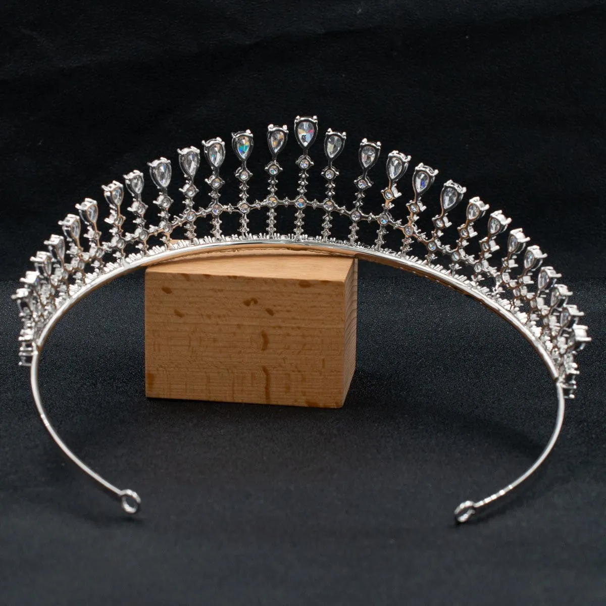 Cubic zircon wedding  bridal royal tiara diadem crown CH10330