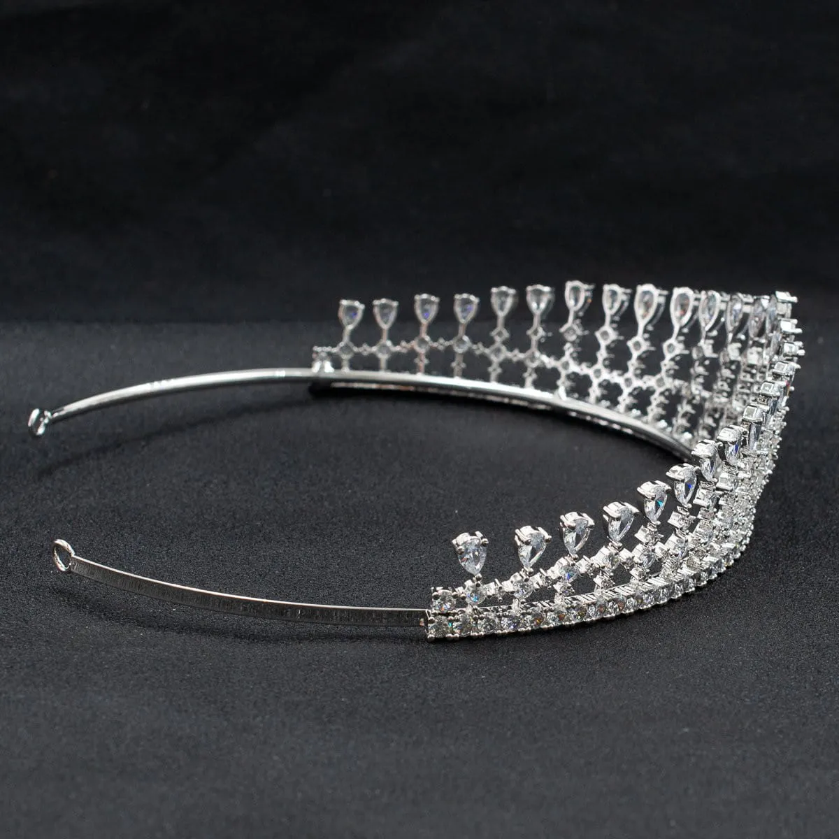 Cubic zircon wedding  bridal royal tiara diadem crown CH10330