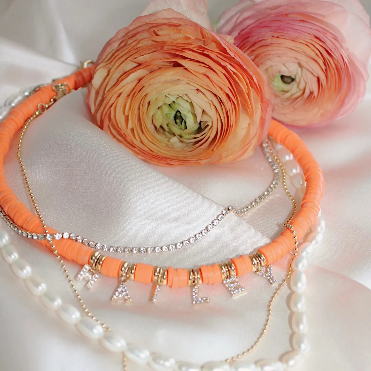 Custom Candy Shop Necklace in Tangerine