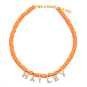 Custom Candy Shop Necklace in Tangerine