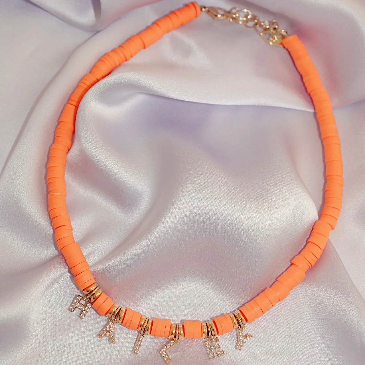 Custom Candy Shop Necklace in Tangerine