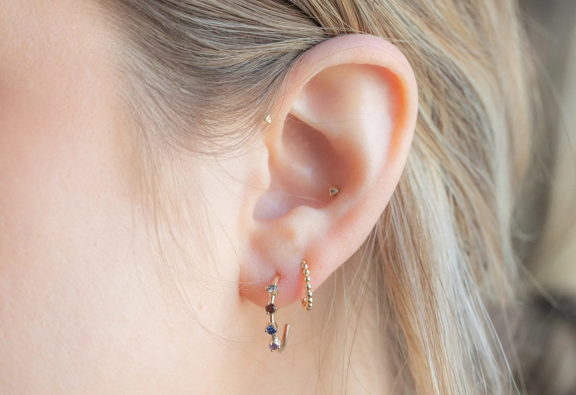 Custom Multi-Birthstone Hoops