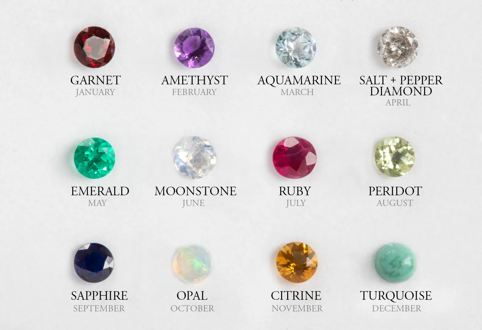 Custom Multi-Birthstone Hoops