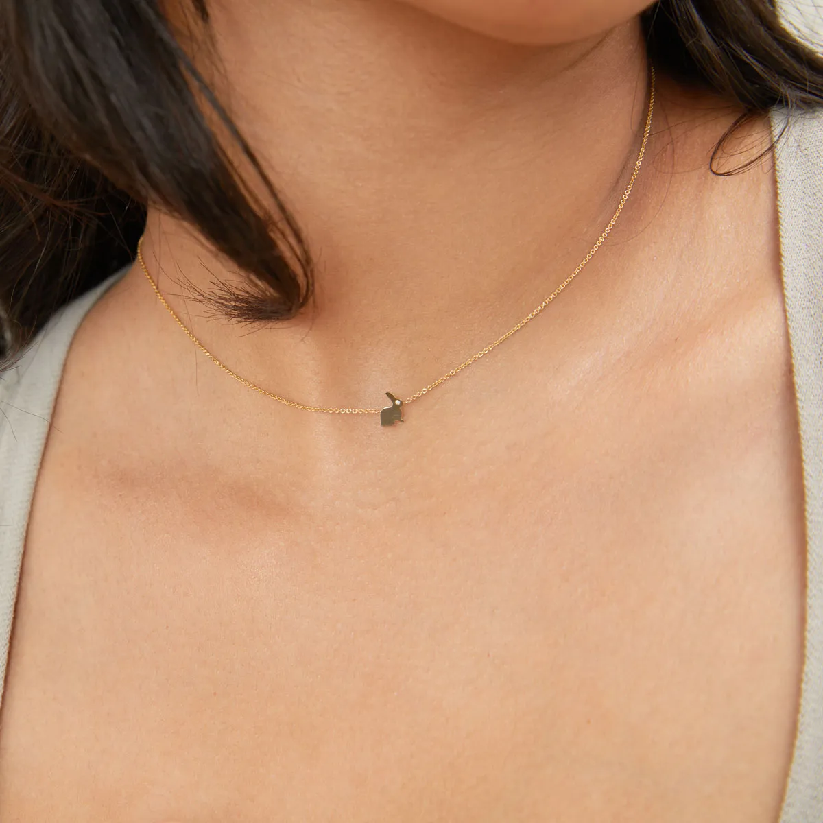 Dainty Bunny Rabbit Necklace