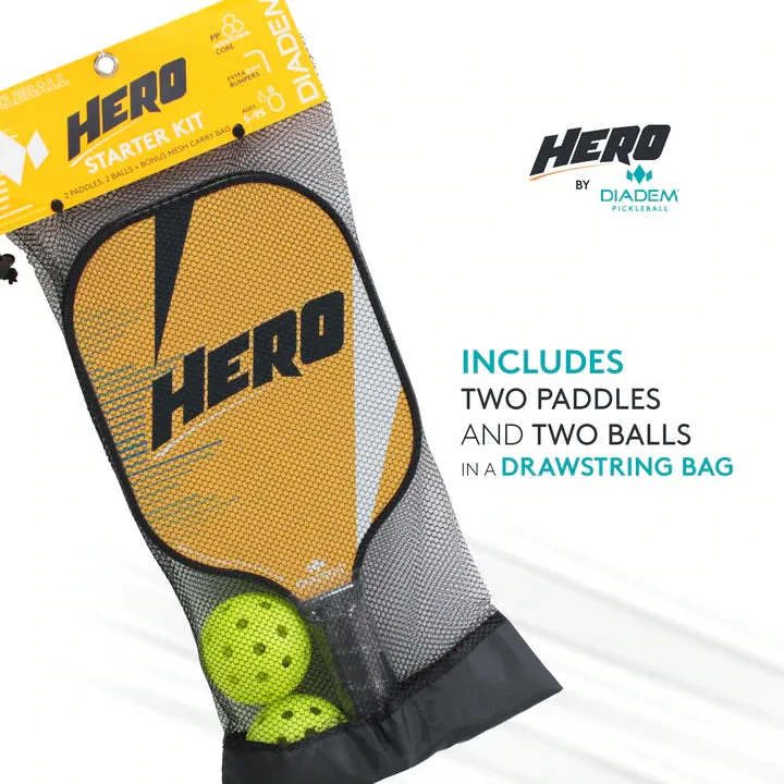 Diadem Hero 2 Paddle & Ball Starter Kit