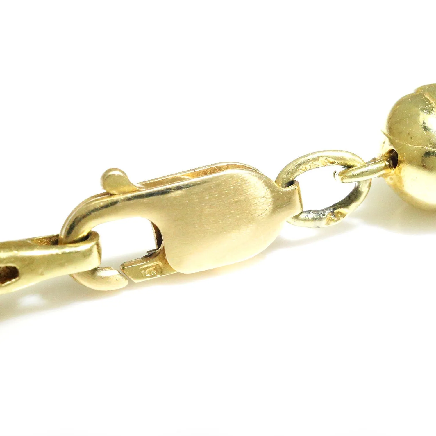 Double Panther Clasping Diamond O-Ring Necklace 14K Gold