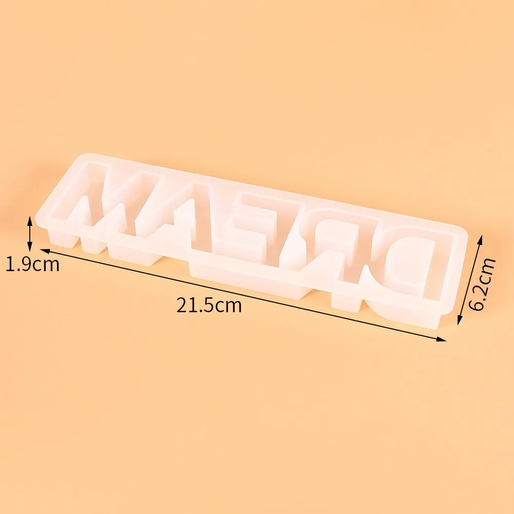 DREAM Sign Silicone Resin Mold, Unique Mold