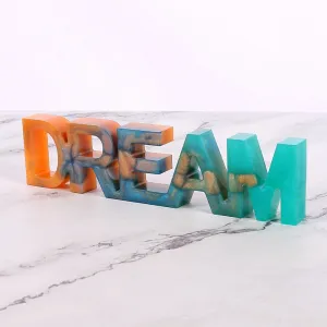 DREAM Sign Silicone Resin Mold, Unique Mold
