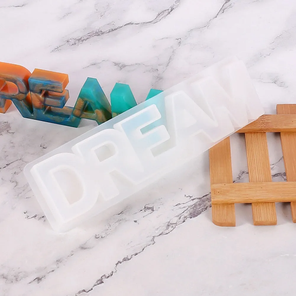 DREAM Sign Silicone Resin Mold, Unique Mold