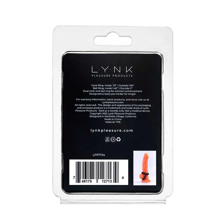 Dual Cock and Ball Enhancement Ring by Lynk Pleasure