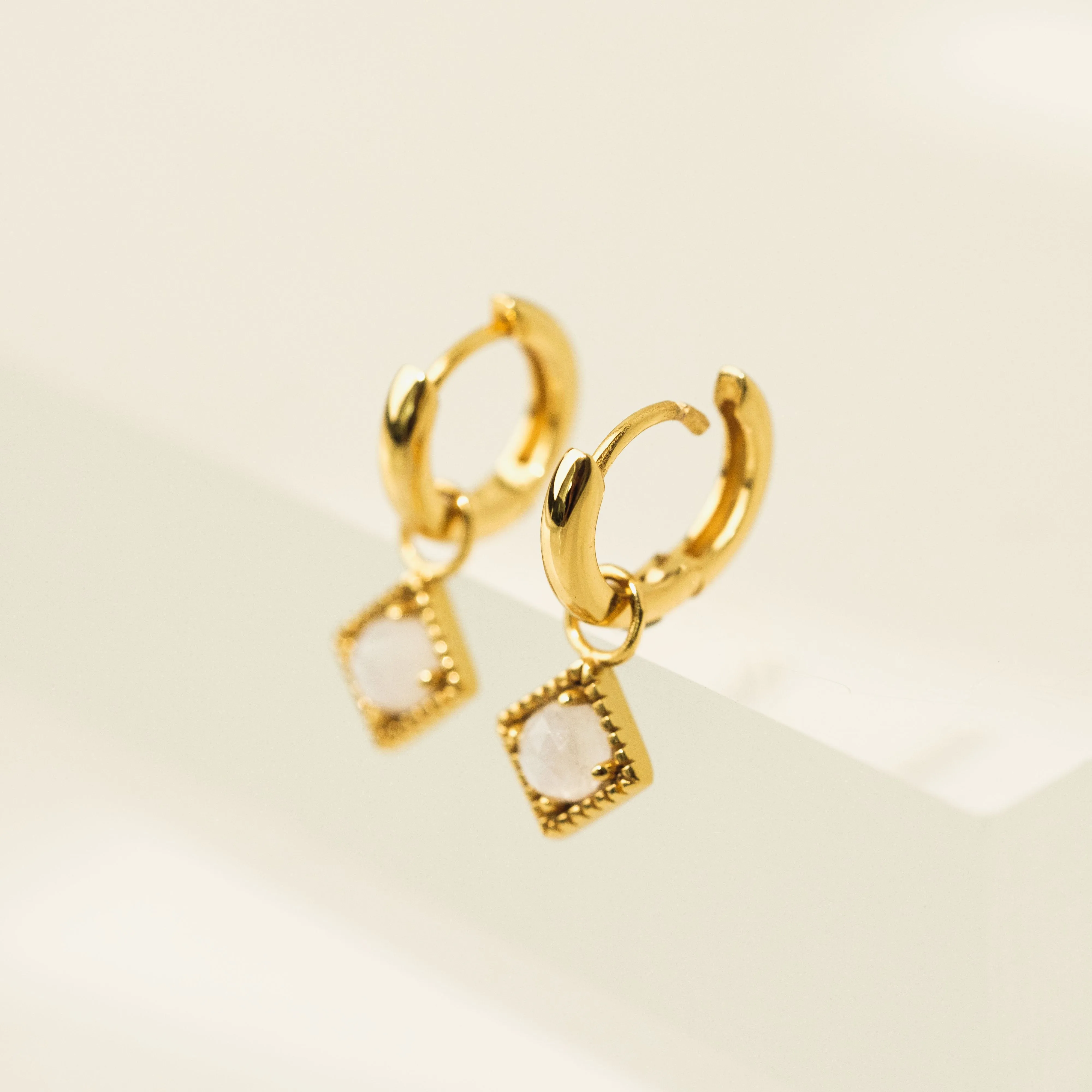 Eclipse Huggie Drop Hoop Earrings