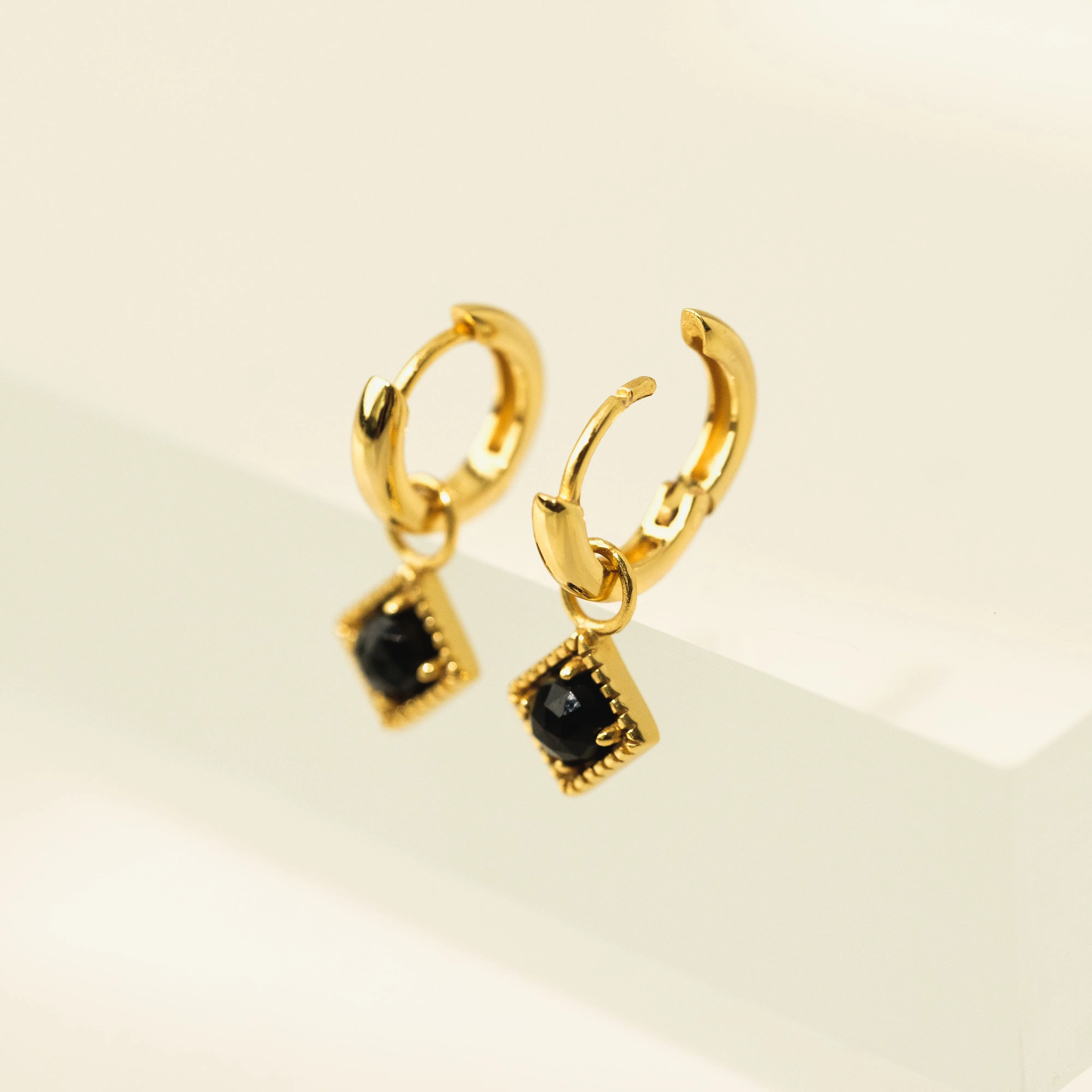 Eclipse Huggie Drop Hoop Earrings