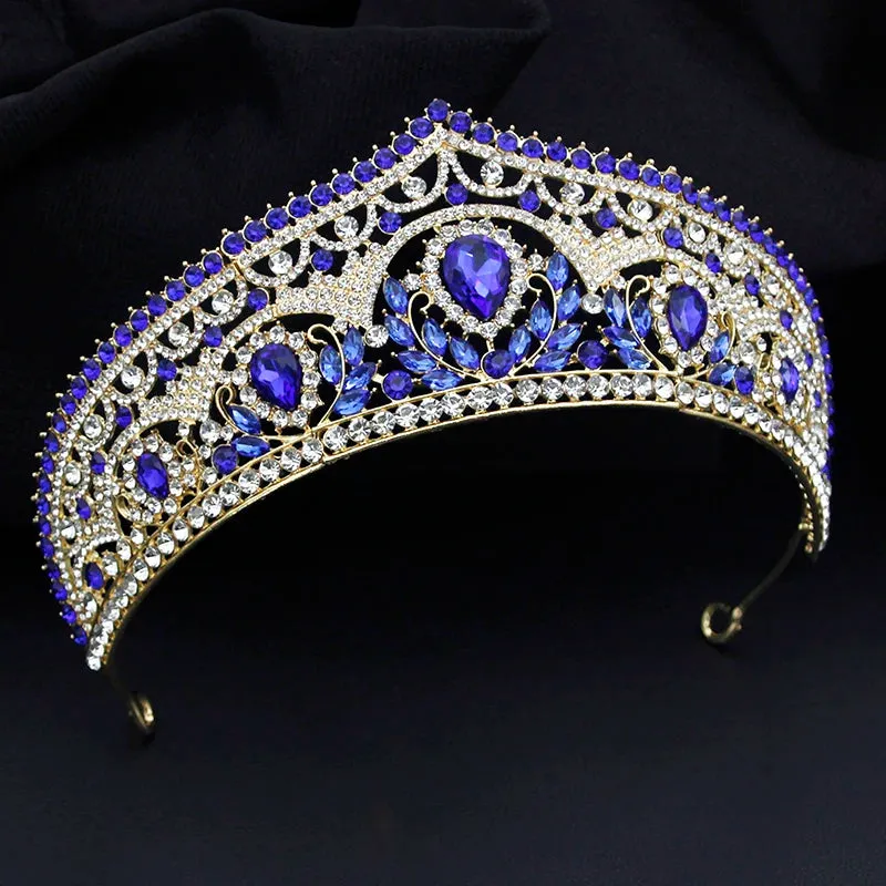 Elegant Crystal Crown Headdress Style Hair Accessories