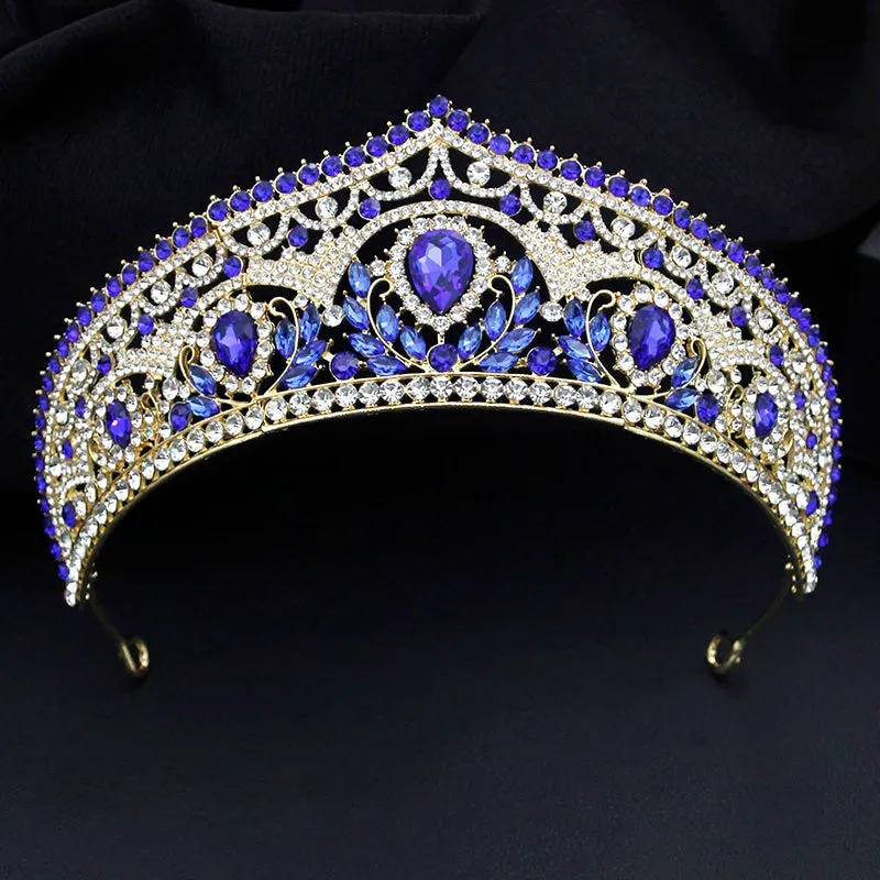 Elegant Crystal Crown Headdress Style Hair Accessories