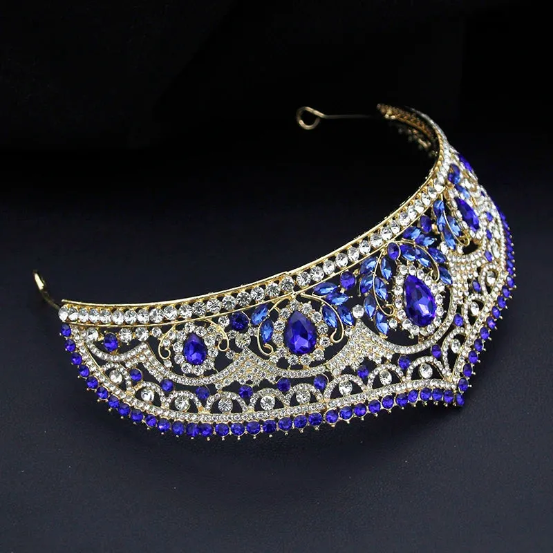 Elegant Crystal Crown Headdress Style Hair Accessories