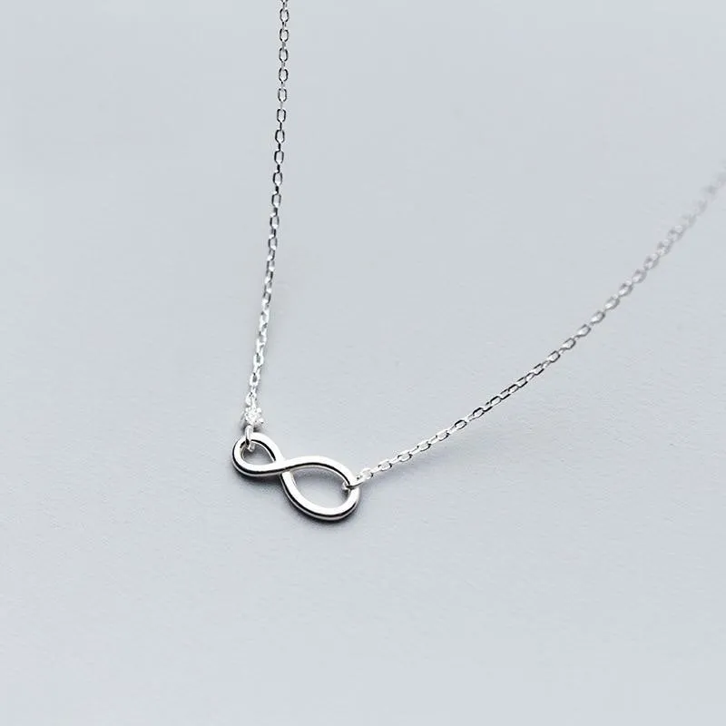 Elite Infinity Solitaire Necklace