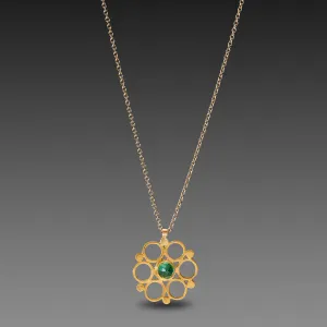 Emerald Mandala Necklace