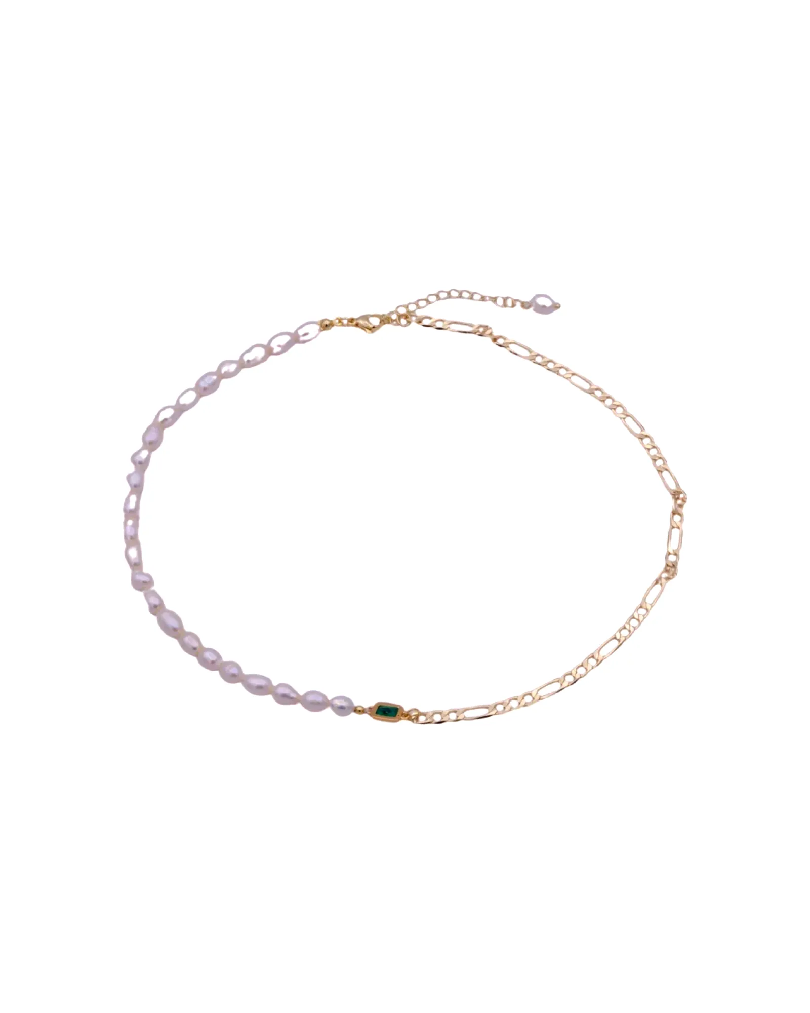 Emerald Pearl Necklace