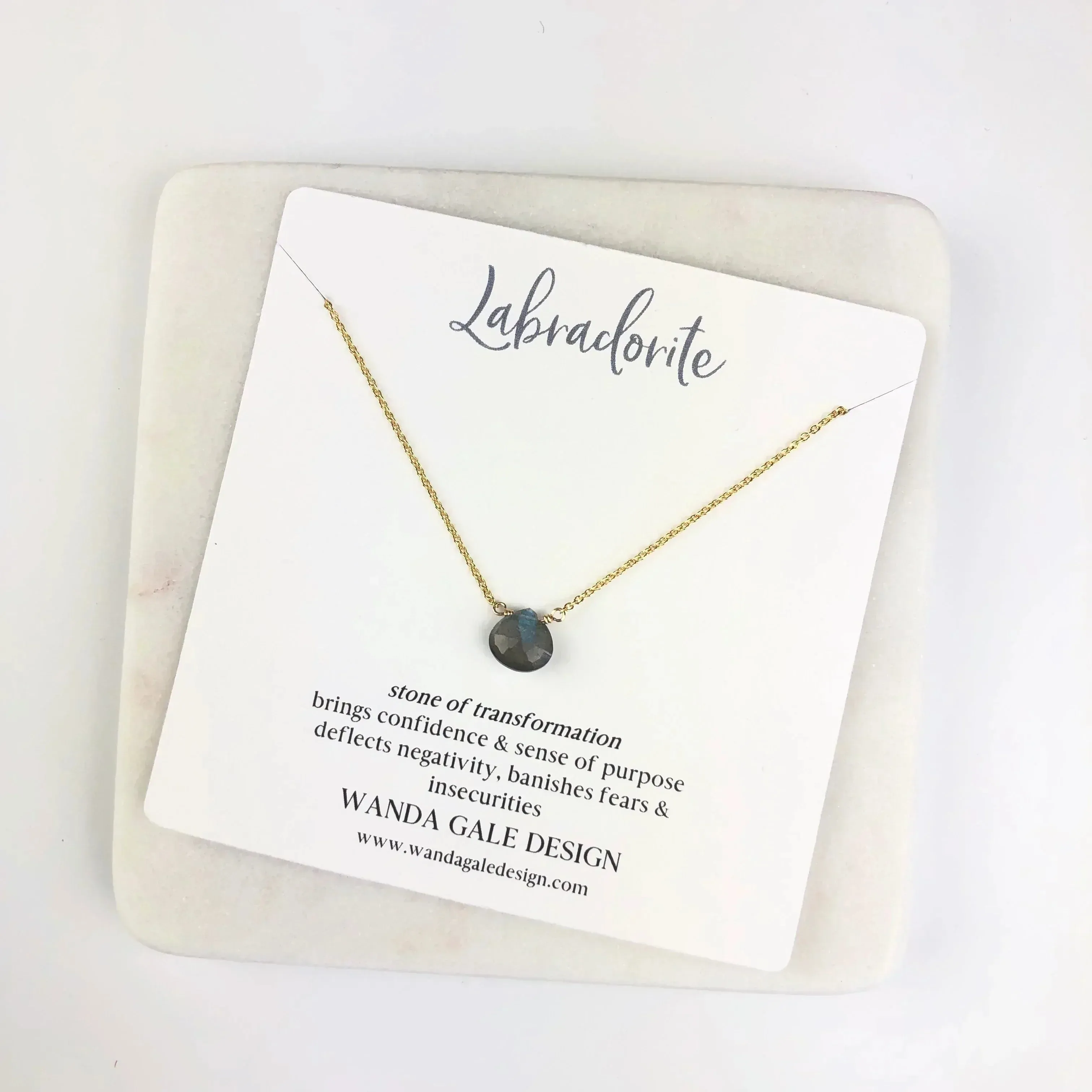 Energy stone necklace - Iolite