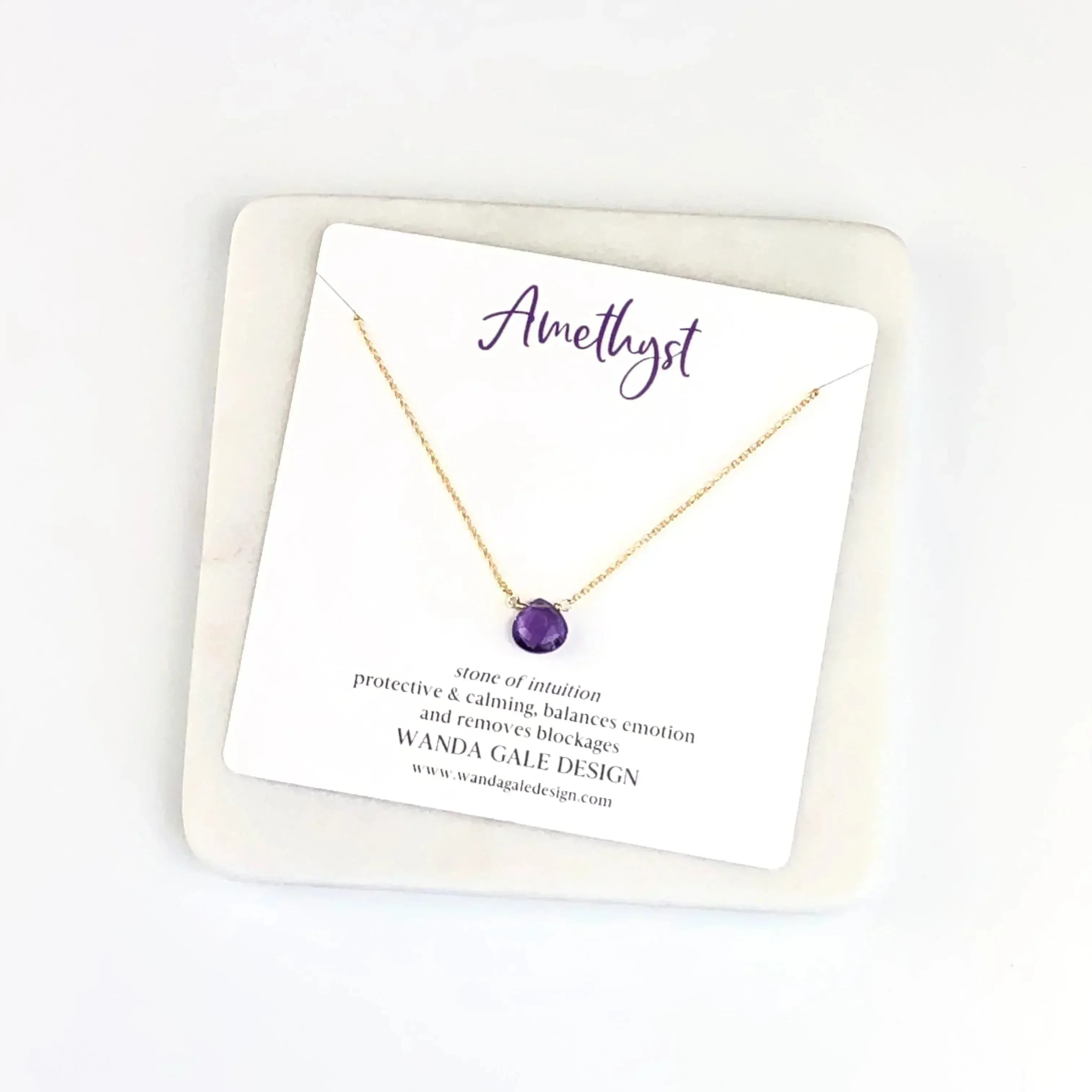 Energy stone necklace - Iolite