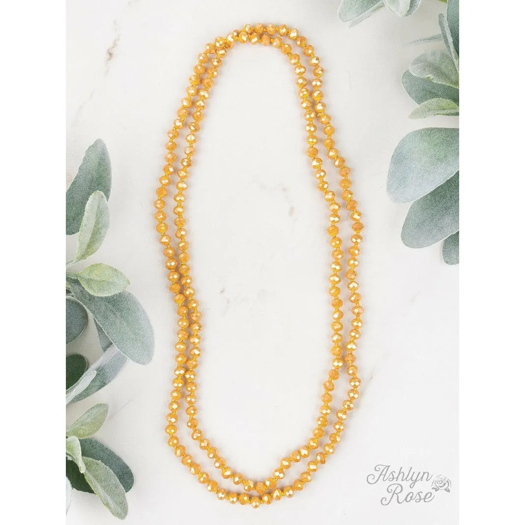 Essential {MUSTARD} Double Wrap Necklace
