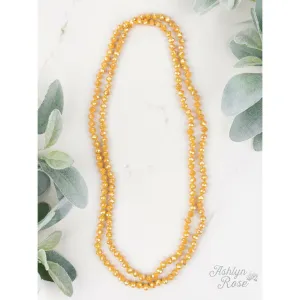 Essential {MUSTARD} Double Wrap Necklace