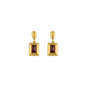 Garnet Capsa Drop Earrings