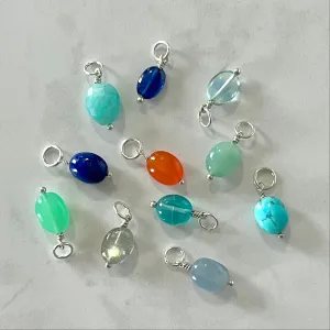 Gemstone Charm (Oval)