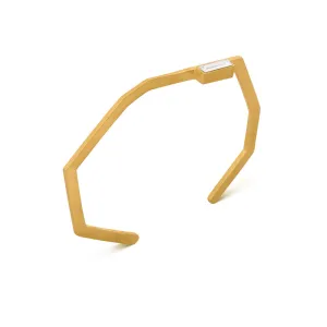 Geoda Bangle in Yellow Gold