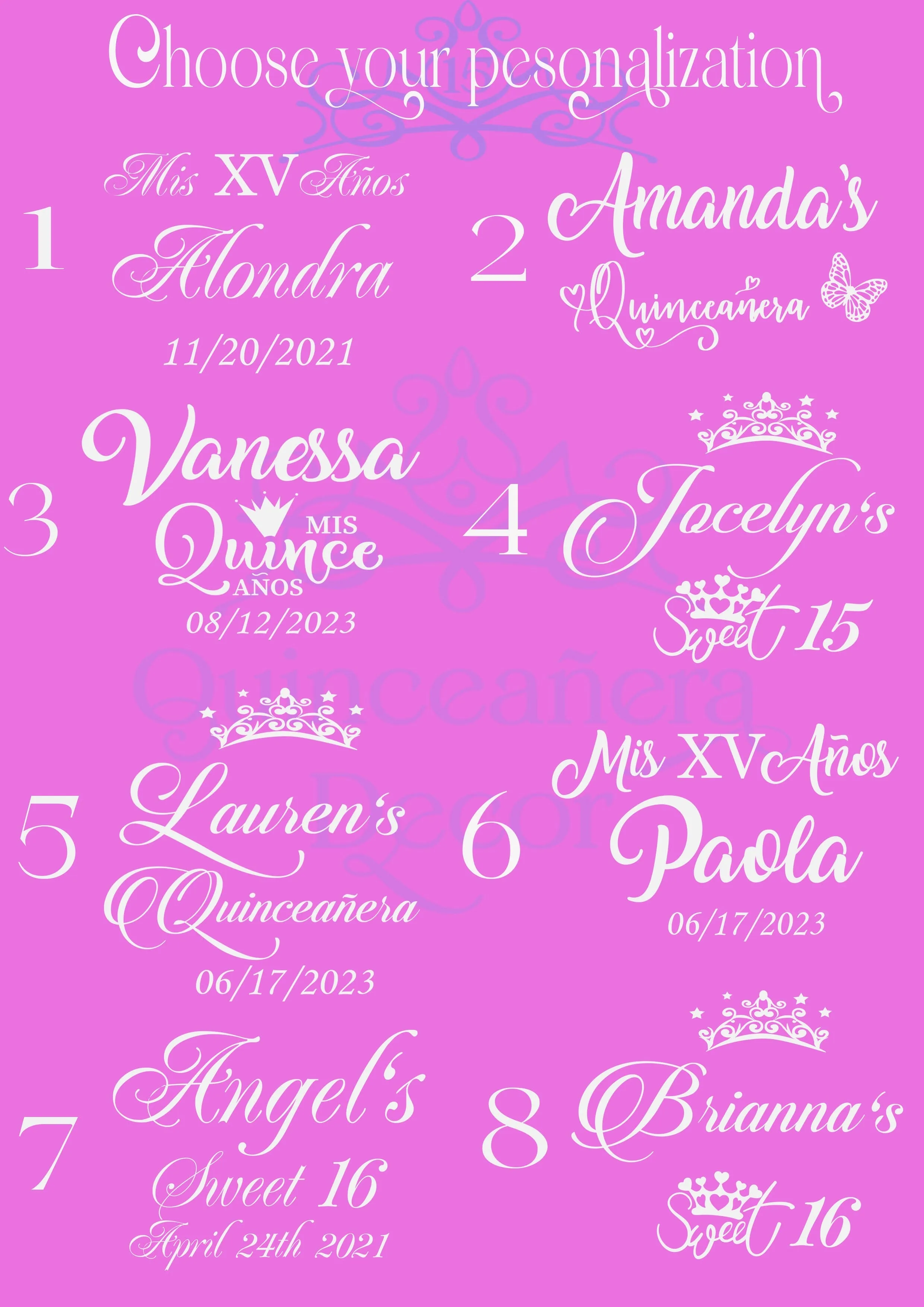 Gold Quinceanera pillows set and última muñeca
