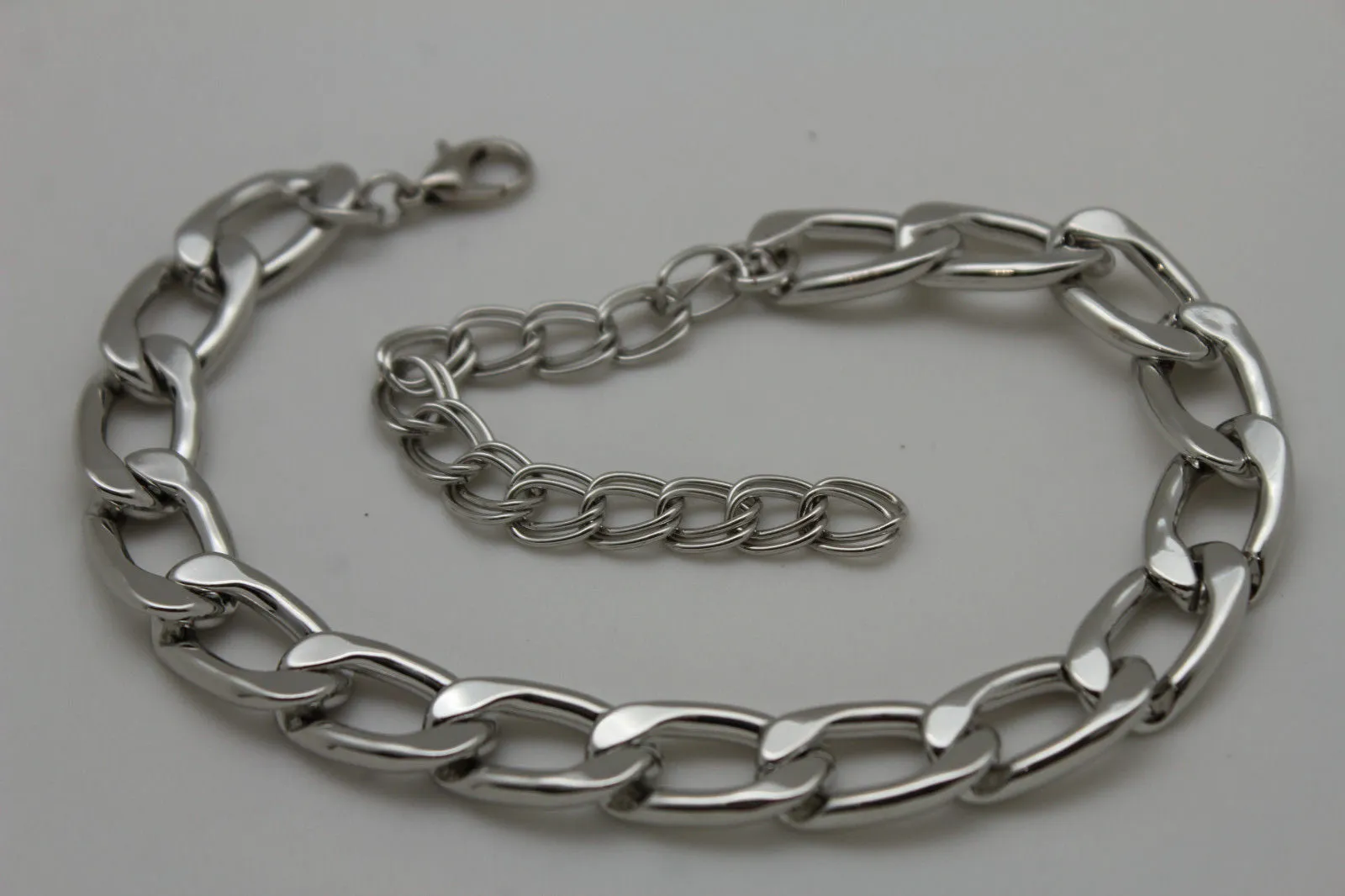 Gold / Silver Metal Chunky Boot Chain Bracelet Links Anklet Shoe Charm Hot