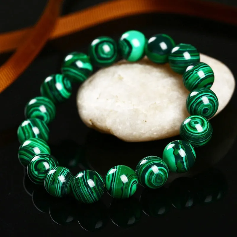 Green Malachite Men Bracelet