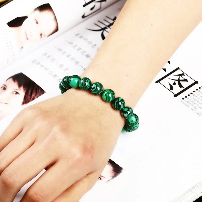 Green Malachite Men Bracelet
