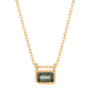 Green Sapphire EC Necklace (ready to ship option)*