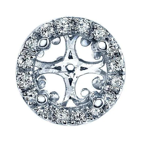 Halo Studs with Rubies