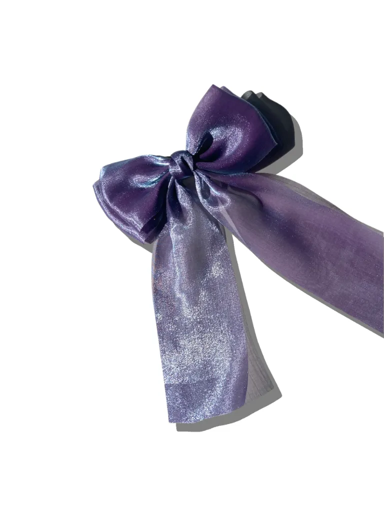 Handmade Organza Hair Bow Barrette