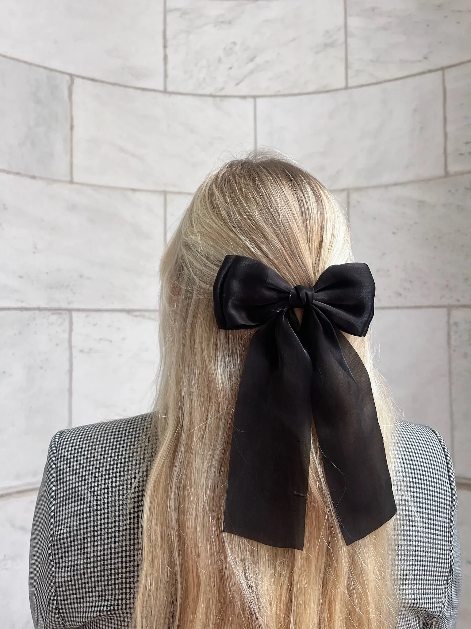 Handmade Organza Hair Bow Barrette
